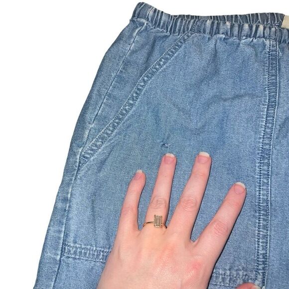 VINTAGE L.L. BEAN Women’s Elastic Tie Waist Medium Wash Blue Pant Size M - Picture 10 of 10